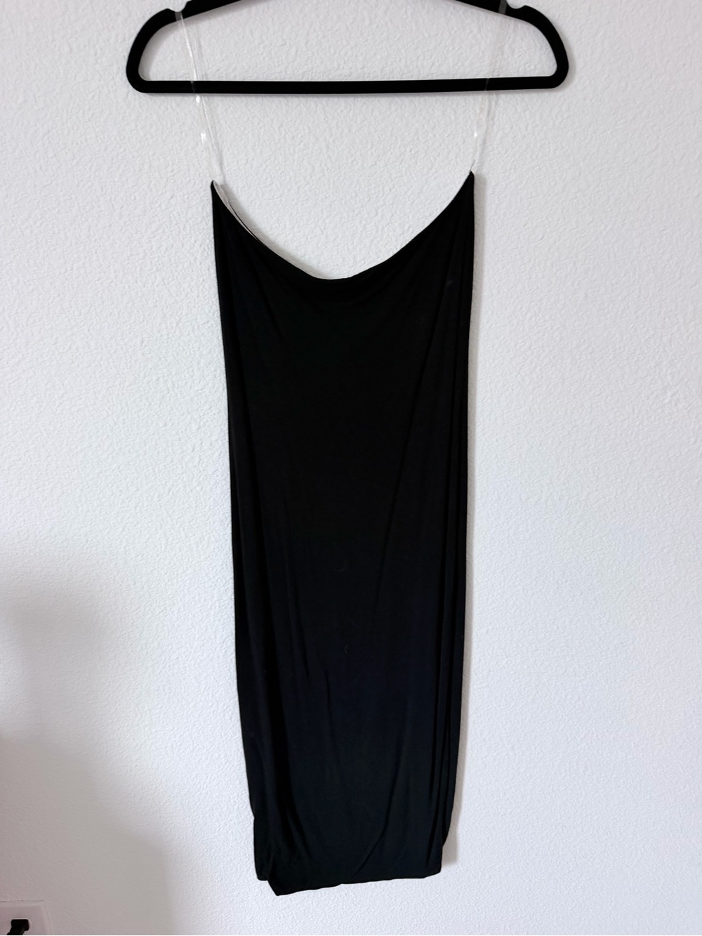 Black Slip Dress with strapless